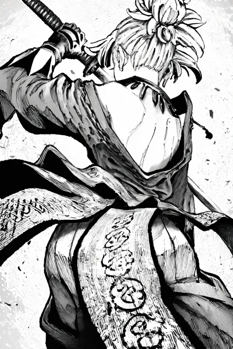 HDR, 8K, high contrast, masterpiece, best quality, amazing quality, very aesthetic, anime artstyle, realistic, hentai art, newest, 
BREAK
bounce light, hyperdetailed, detailed hair strands, detailed fibers, monochrome, greyscale, line art, manga, Kentaro M...