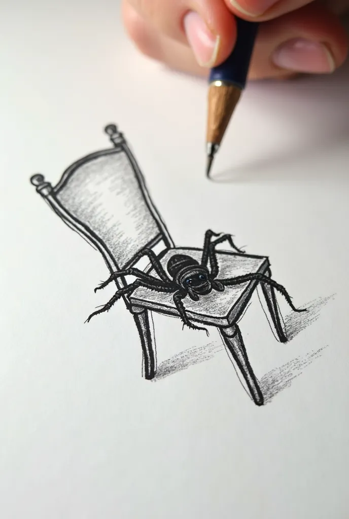 someone is drawing a chair on a piece of paper, furniture concept photo!!, single chair, chair, sitting in a chair, sitting on a chair, siting in a chair, sitting in chair, simple drawing, tied with chair, minimalistic drawing, badly drawn, sitting on chai...