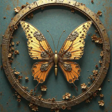 steampunk butterflies, absolute circle. 