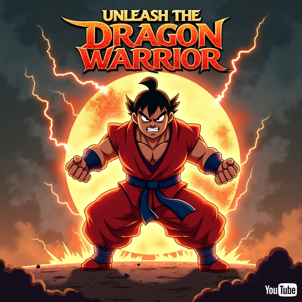 Visual Elements:
Central Focus:

Angry Po: Po in a fierce, battle-ready stance, eyes glowing with intensity, and his fists clenched. His expression should be angry and determined, showing his raw power as the Dragon Warrior.

Energy Effects: Add fiery, red...