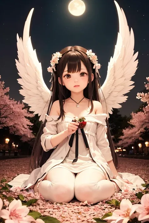 Angel of the Night Cherry Blossoms