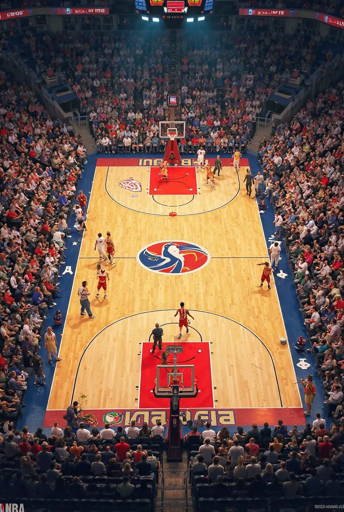 1988 NBA All-Star court from above