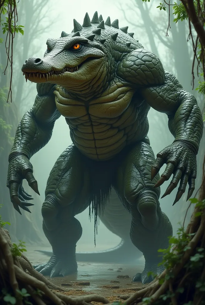 Strong crocodile man 