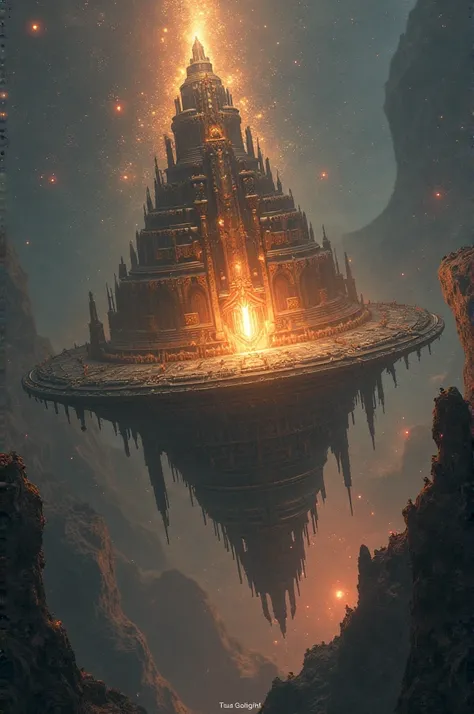 . Prologue:
"An ancient temple floats in deep space, holding the legendary Agnikan, a glowing, fiery energy source. The temple is surrounded by celestial light, while dark forces begin to gather at its edges, preparing for an assault."