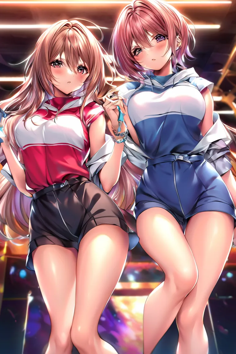 (Best Quality:1.2,  Anime Artwork ,  anime style,  studio anime , very well detailed,  latest,  vibrant, anime coloring, high contrast,  masterpiece:1.2, Best Quality, Aesthetics at its best),  Beautiful Thighs, brown hair,  Perfect body lines, skin with a...