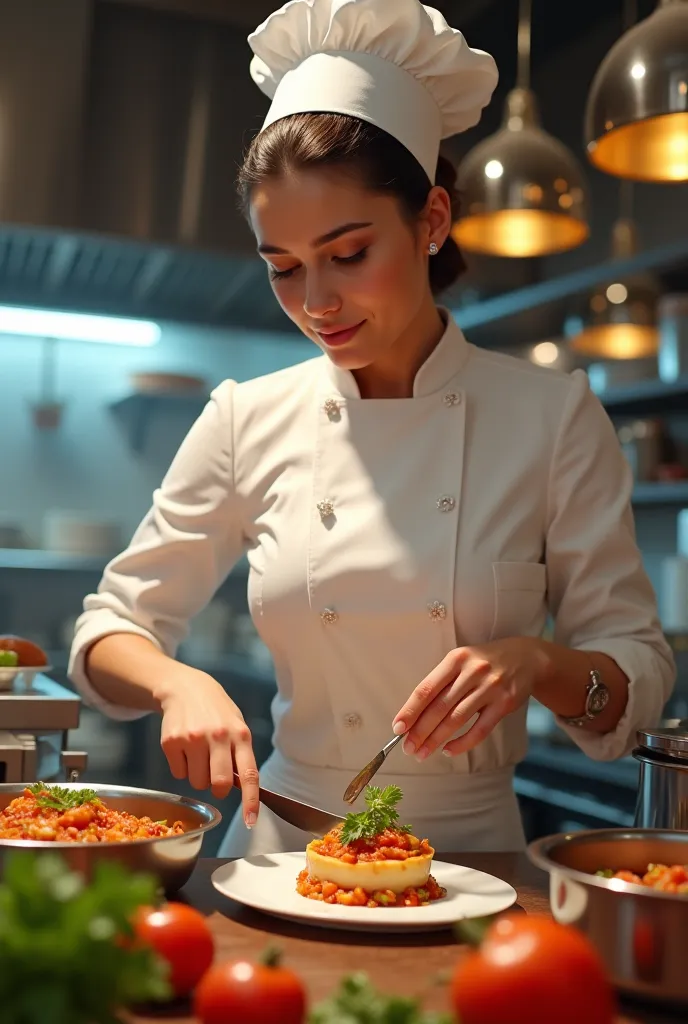 A female chef 