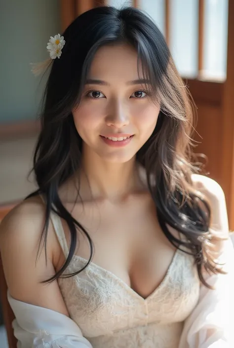  Japanese Beauty, black hair, wide angle shot,shortcuts, smiles, 