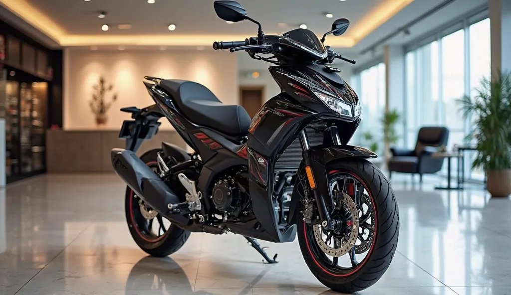 2025 Aprilia sr 125 black colour in showroom 