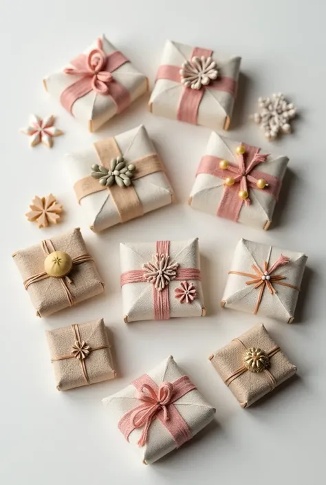 With small materials for gifts