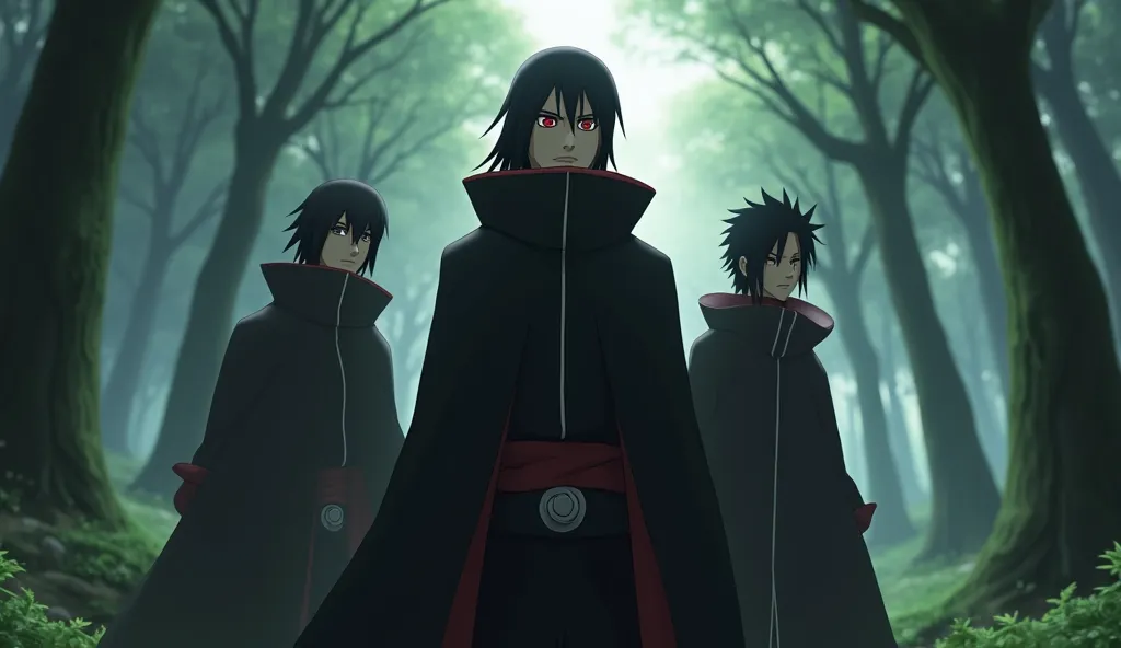 Itachi Uchiha with Naruto And Sasuke