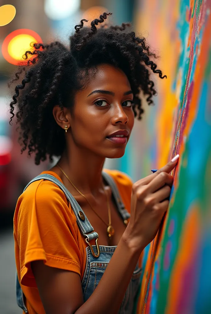 Video of a Brazilian woman drawing attention 