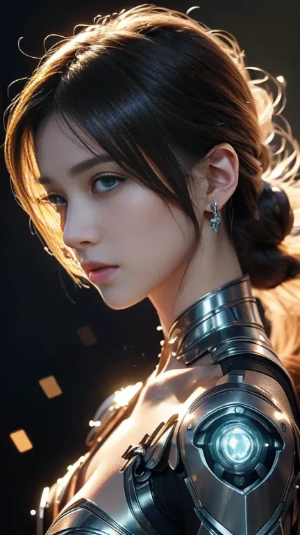  Intricate and Decorative Animated CG Style, Ultra-detailed fantasy characters, 4K highly detailed digital art, Hmm、Carol in the back,  宇宙のサイボーグgoddess , illuminating a beautiful piece of digital art, 2. 5d cgi anime fantasy artwork created by ultra-high p...