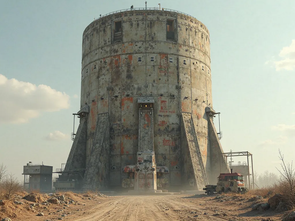 Exterior of a missile silo (old military facility)