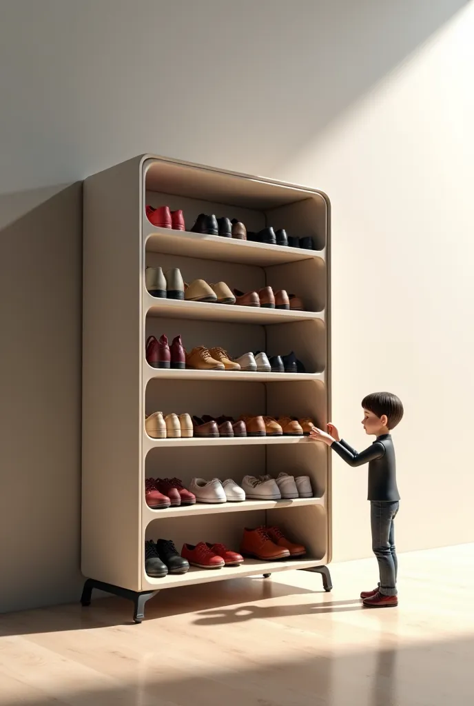 Il a une petite taille
rangement de chaussures Design innovant.

