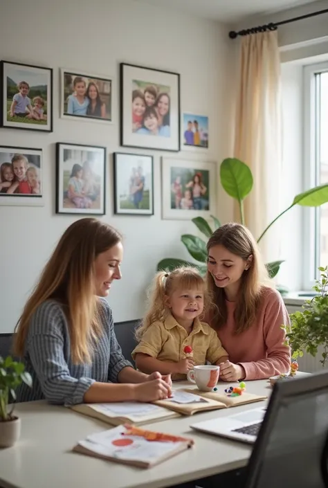 where employees can leave their little ones for a while, hang on the walls. Photos of family events, such as picnics and holidays, organized by the bank. where employees work in a friendly atmosphere, In the corner of the office there is a recreation area ...