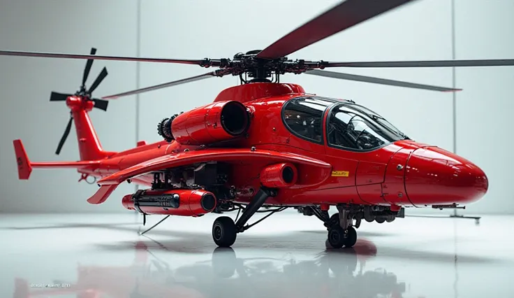 2026 Ka-52 Alligator Fast looking image and showroom pick colour red foll side views 