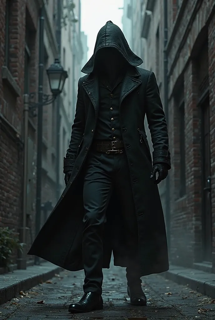 Victorian assassin hiding in the shadows