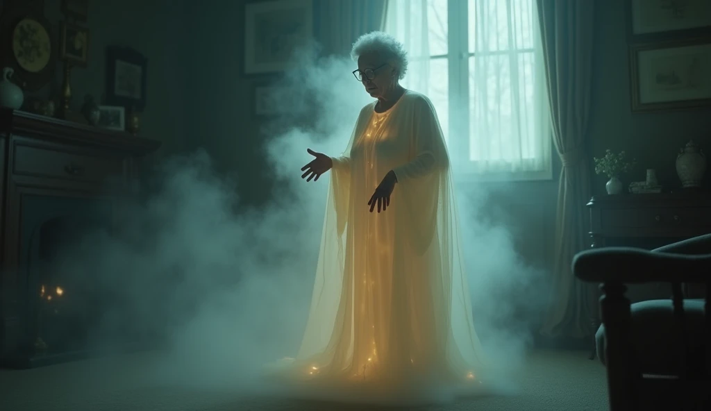 Grandmother's spirit that appears in a foggy room