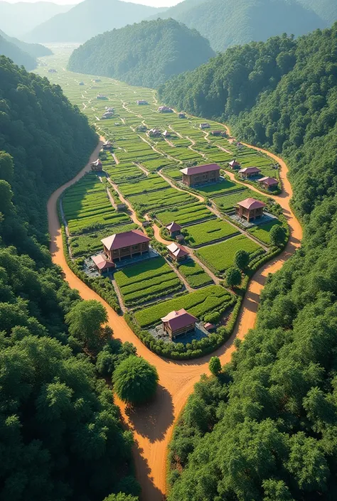 Plantation aerial view 