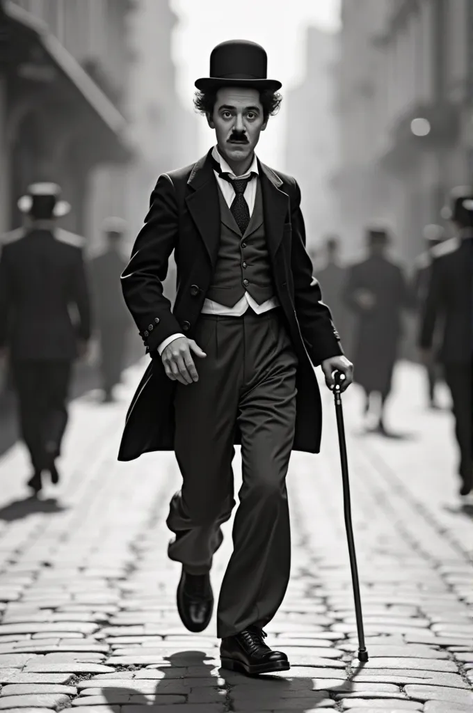 Charlie Chaplin walking left right 