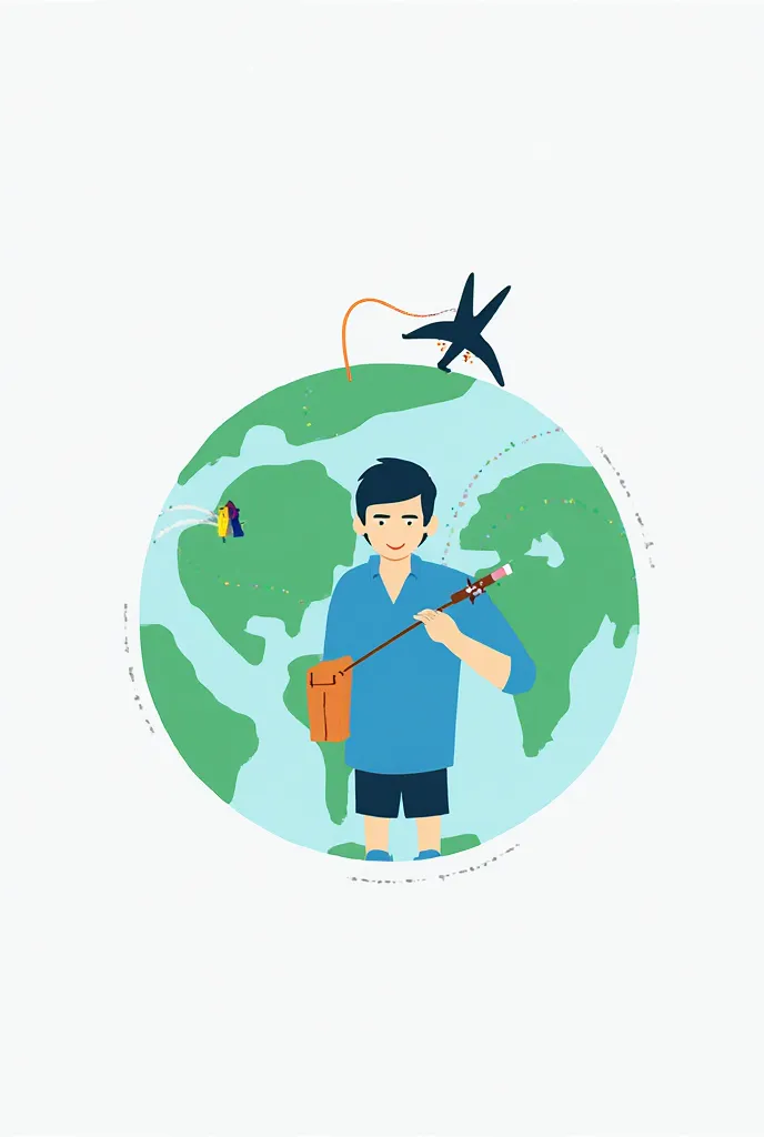 Logo simple pour un tour opérateur qui s'appelle Let's go tour avec un slogan "Reward yourself"
Avec une personne avec un sac au dos, un globe terrestre où l'île de Madagascar est mise en exergue, un avion qui fait le tour du globe terrestre 
Les couleurs ...