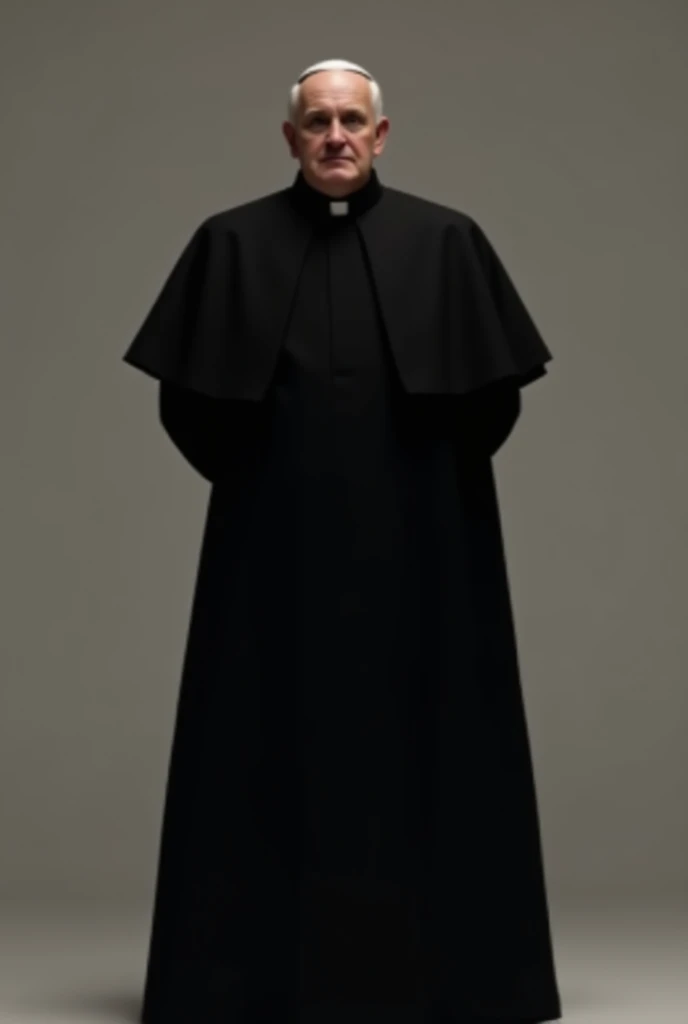 A pope with black simple dress 