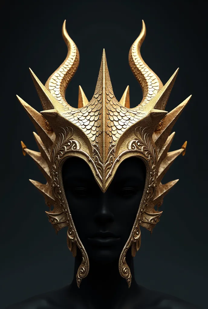 Now make this crown inspired by dragon features 