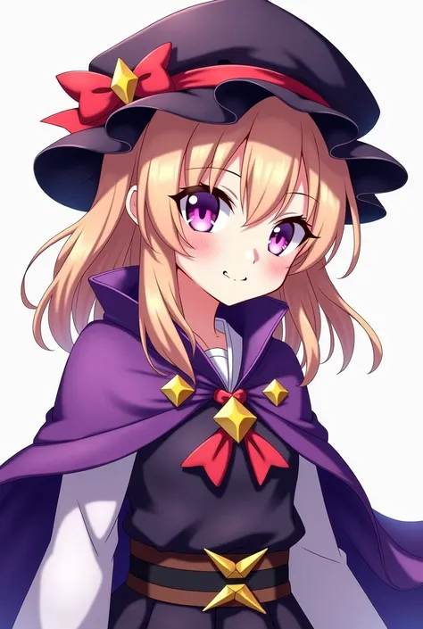 anime character with a purple cape and a purple hat, a character portrait by Shitao, pixiv, rococo, , alchemist girl, ayaka genshin impact, keqing from genshin impact, splash art anime loli, small loli girl, cute anime waifu in a nice dress, full portrait ...