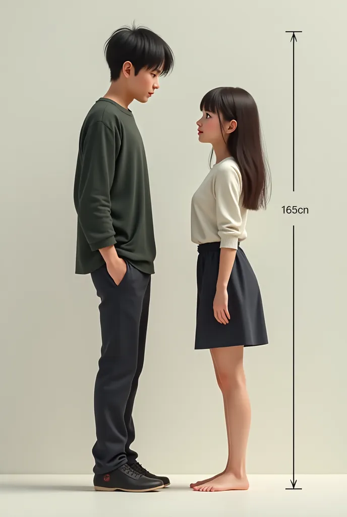 I'm 163 cm height and she is 155 cm