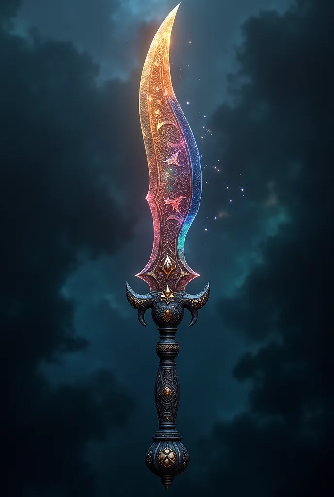 Create a modified image of the weapon, combined between keris and celurite.

