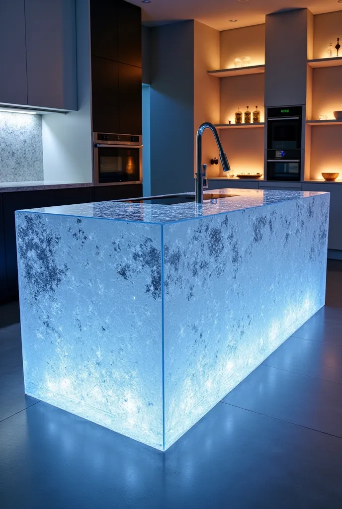 Crystal kitchen island 