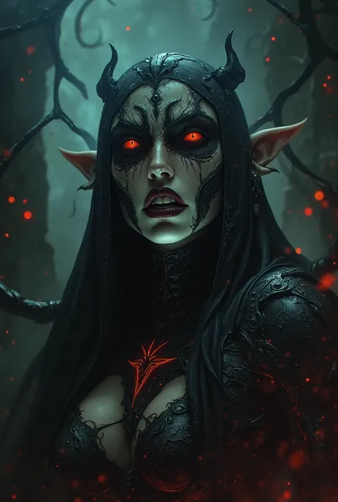 Terrible Devil, scary female Beelzebub, (Queen of Flies:1.5),high quality,Realistic 3D, horror art, Magician,daemon,dark vibe,red and black colors, extremely detailed, masterpiece,4K realistic with lots of detail,photorealistic,Extreme Detailed Expression,...