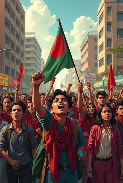 BANGLADESH STUDENT PROTESTING