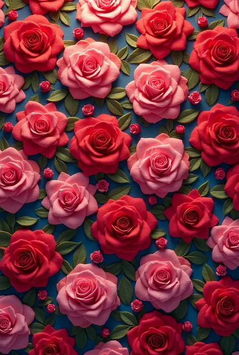 repetitive pattern,rose,vibrant colors,textile flowers,endless fabric print