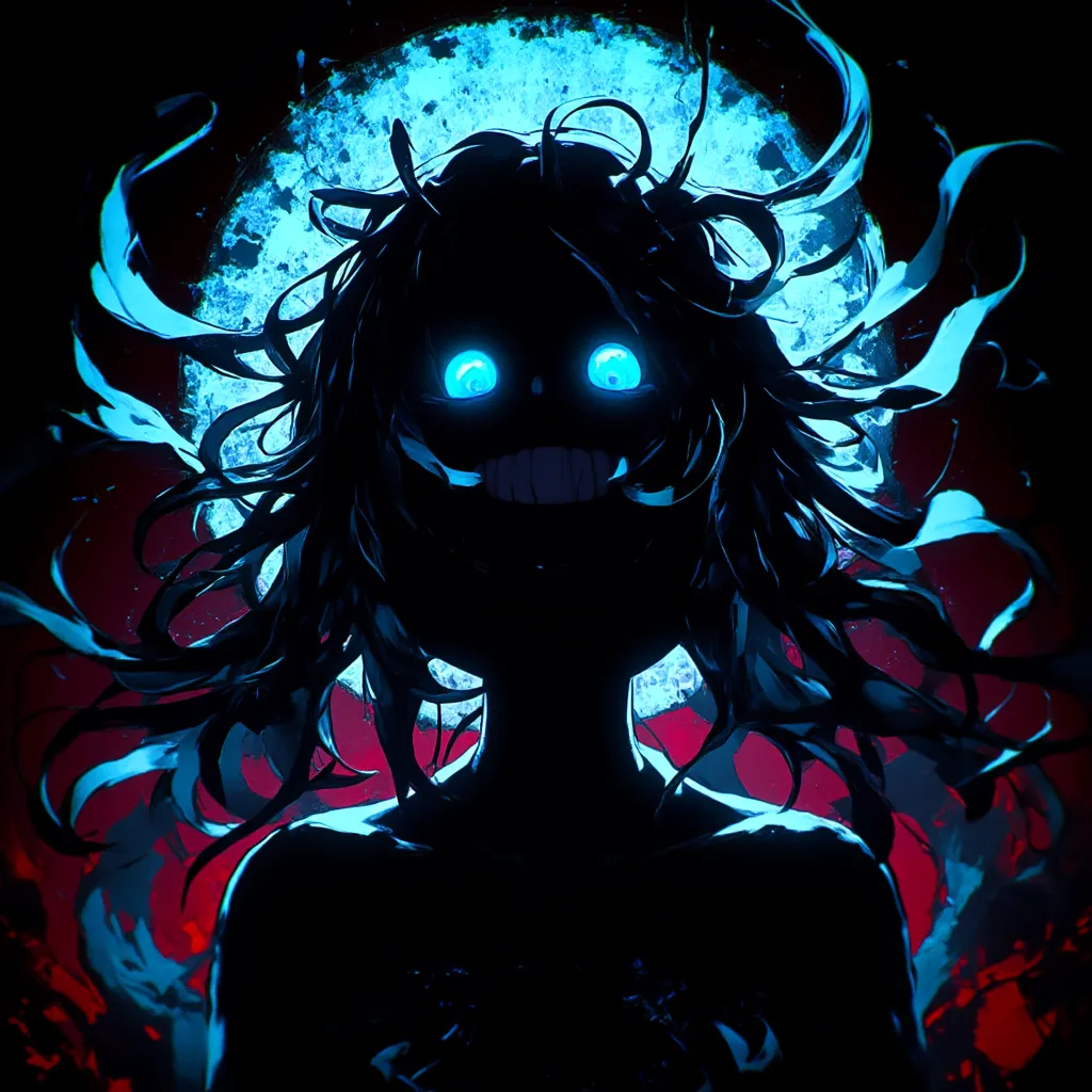 A Girl Like Queen Of Corruption, Corruption Powers And Flower On His Head, Extremely Concerned, Creepy Smile, Wavy Long Dark Hairs, , , Glowing Bright Eyes, Dark Corruption Background, A Wave Of Powers Behind Her Back Glowing Majestically, Iron changes Beh...