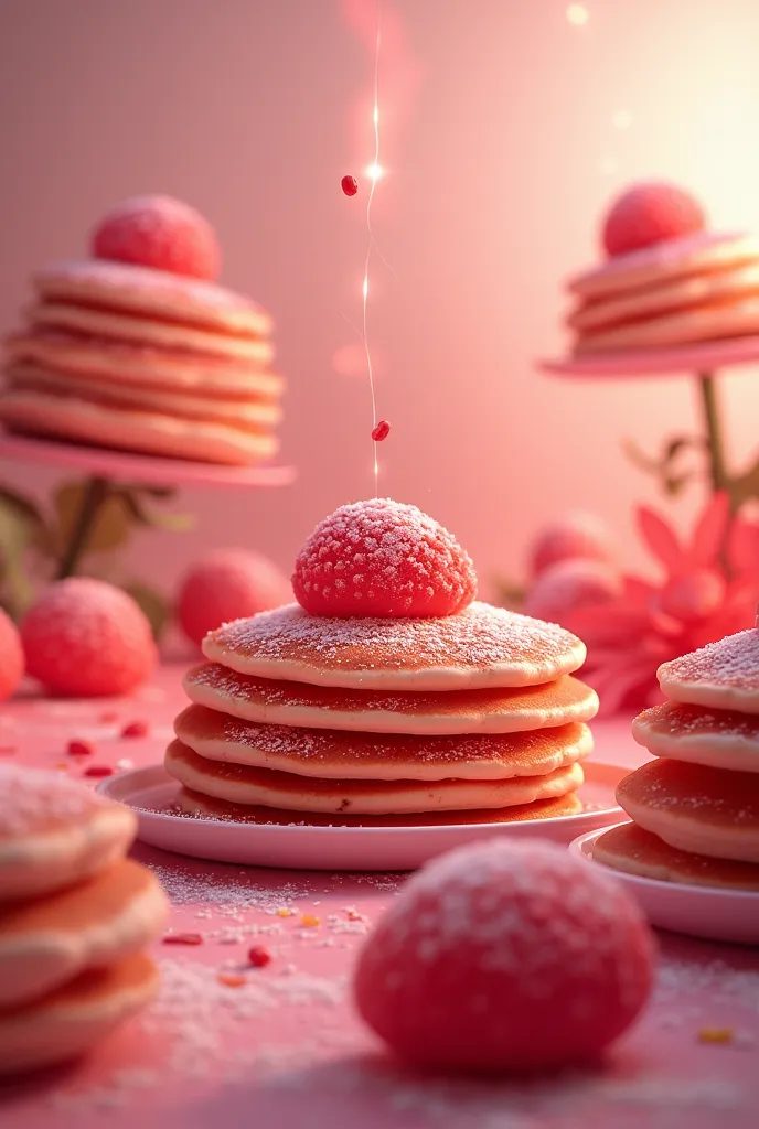 red pancakes