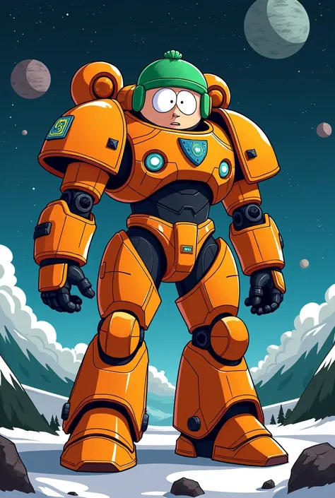 Space marine as a south park character