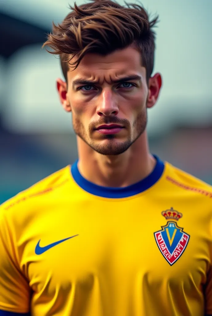 Verstapen wearing the Villarreal shirt 