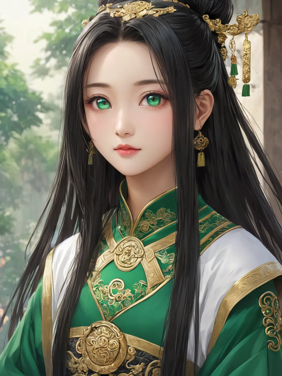 Ye Meiqi, Ye Zhen's 3rd daughter, inherited her paternal grandmother's beautiful emerald eyes and her mother's long, straight black hair. Other than that, she had a plain face and a thin body, lacking the great features and undulations present among her mo...