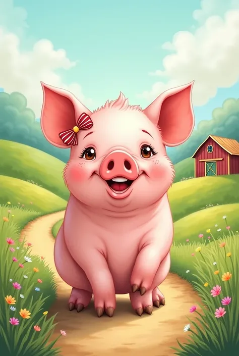 Create a similar picture with a pig 