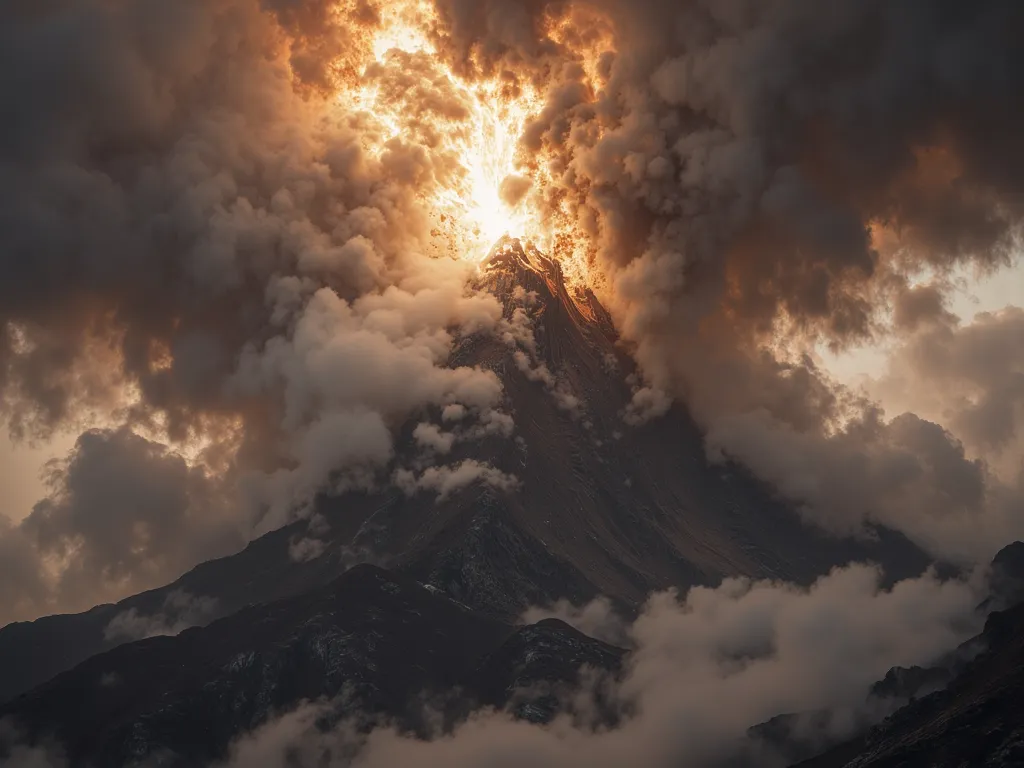 Exodus 19 : 18
Mount Sinai is covered entirely with smoke, because the LORD descended upon it in a fire; its smoke rose like smoke from the kitchen, and the whole mountain trembled greatly.