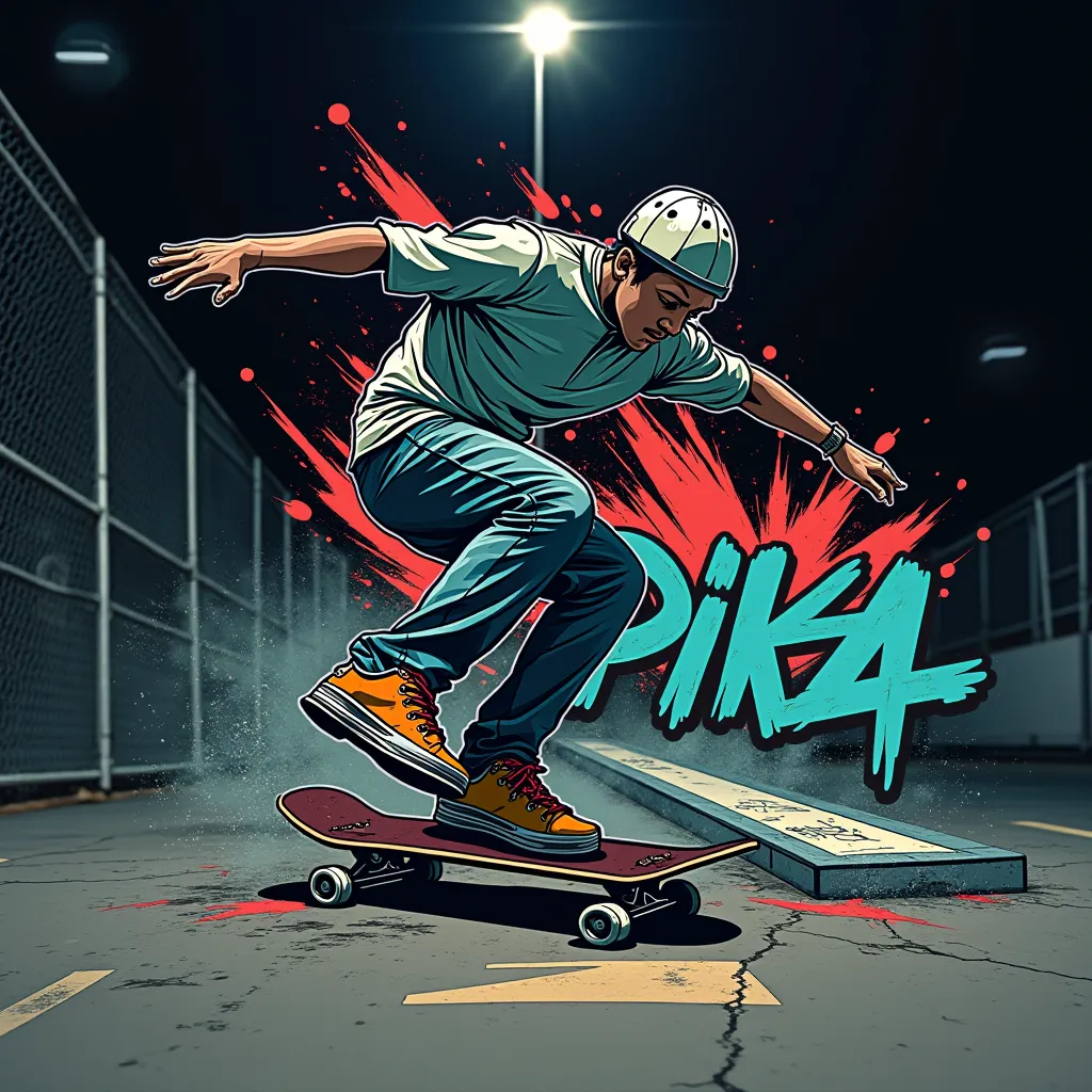 I need a very professional logo! A logo that contains Piixta skateboarding and graffiti, it's "Piixta" I want this name to stand out in my logo 