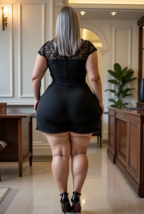 sensual executive,  mature woman,  52 year old woman  , Plus size woman, generous curves, curvilinear,  voluptuous,  hourglass figure, thin waist, wide hips, thick legs, big ass,  fat ass, generous ass,   big busts, viste Tall So Lovely Lace Micro Mini Dre...