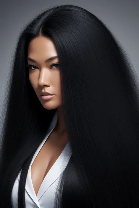 jet black hair,most very long hair,most very lion hair,most very wolf hair,most very frizzy hair,coarse hair,most very spread hairstyle,thick hair,fluffy hair,most very heavy weight hair,hair covering left eye,heavy looking hairstyle,most very voluminous h...