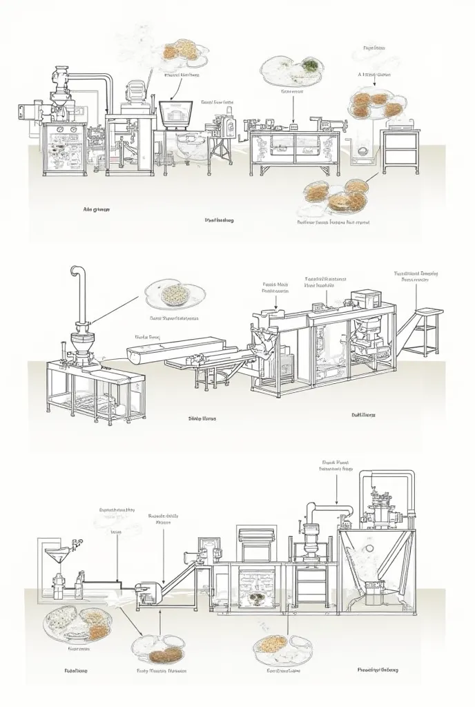 Pelletizing animal food process with all the steps from start to finish 