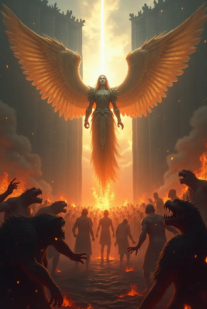 make an angel an archangel in hell in its gates, and under him shall be men who are beasts