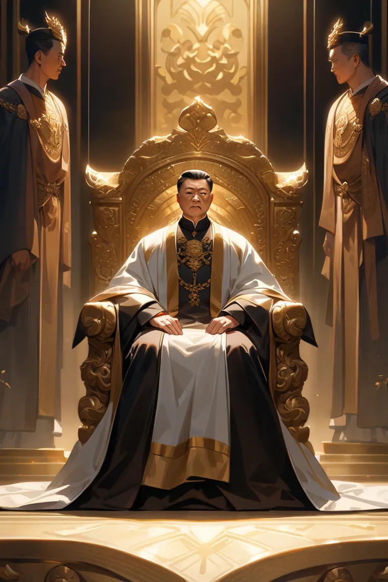 President Xi Jinping is sitting on the throne