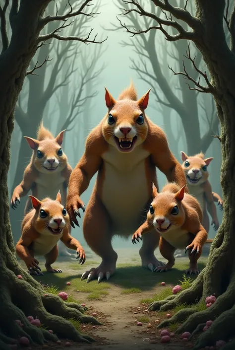 Squirrels that look like an ogre