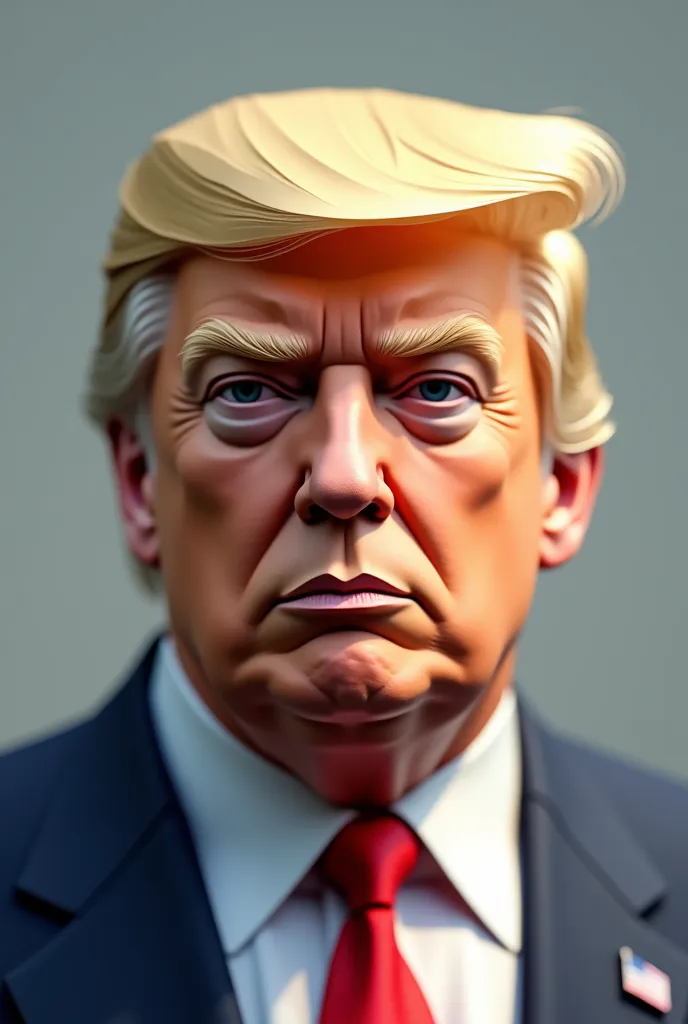 Donald trump low poly effect