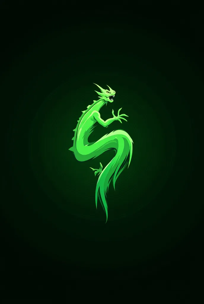 Gaming logo green calar, R 